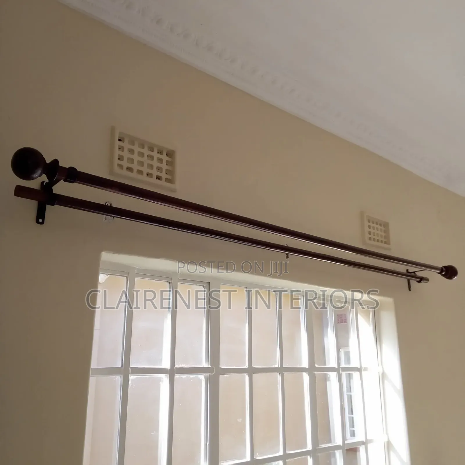 Elegant Powder Coated Rods for Attractive Windows.