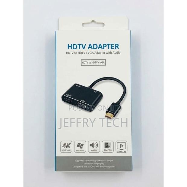 HDTV to HDTV + VGA Adapter With Audio