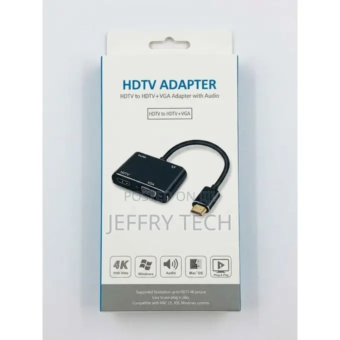 HDTV to HDTV + VGA Adapter With Audio