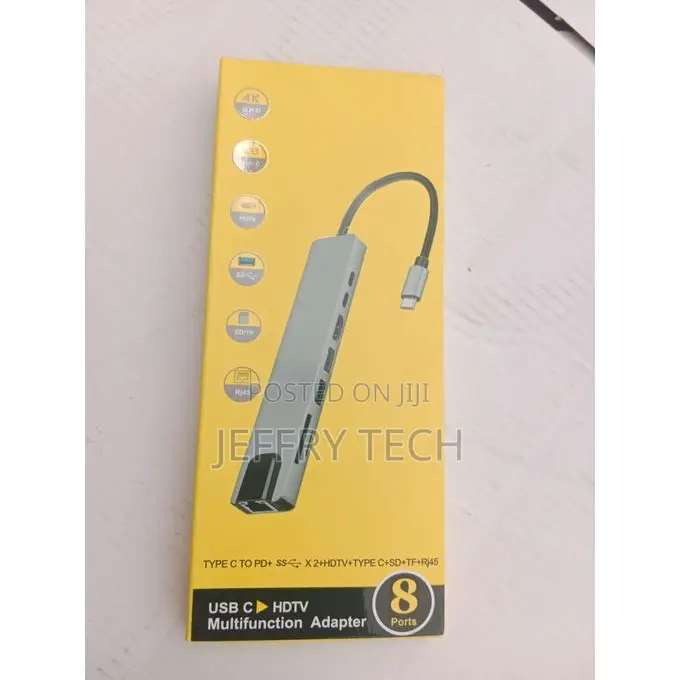 Type C 8-in-1 Multifuction Adapter Hub
