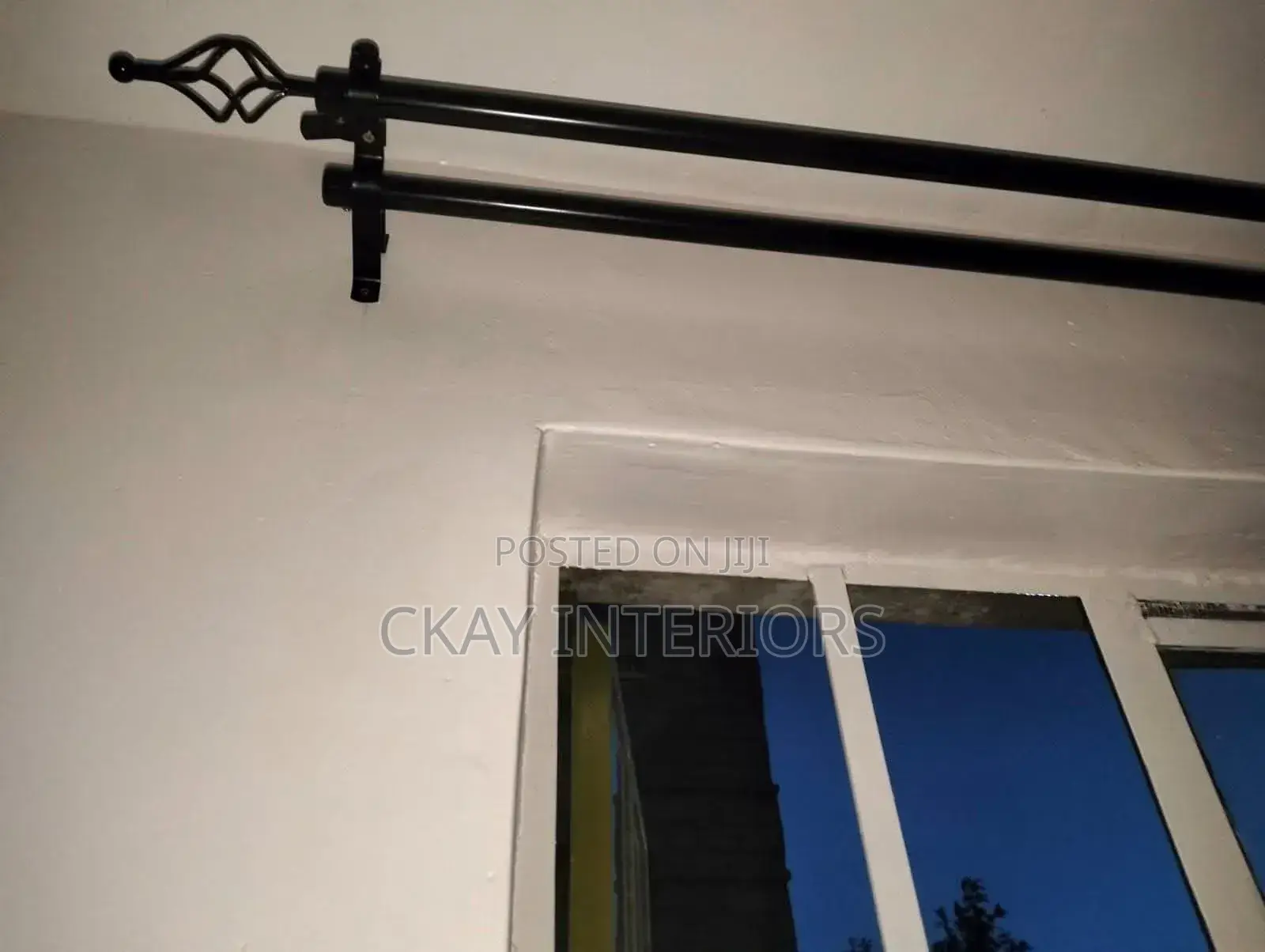 Black and Bronze Quality Support for Graceful Drapes.