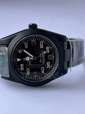 Rolex Airking Full Black Metallic Watch