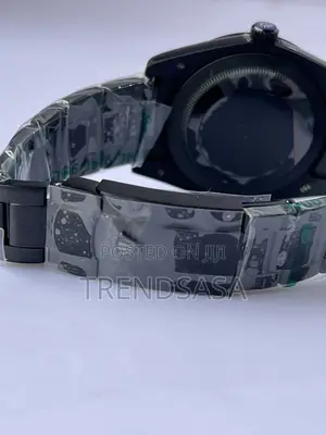 Rolex Airking Full Black Metallic Watch