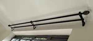 Powder-Coated Support for Clean Window Décor.