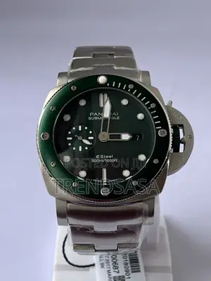 Panerai Submersible Esteel Verde Green Dial/Bezel Watch
