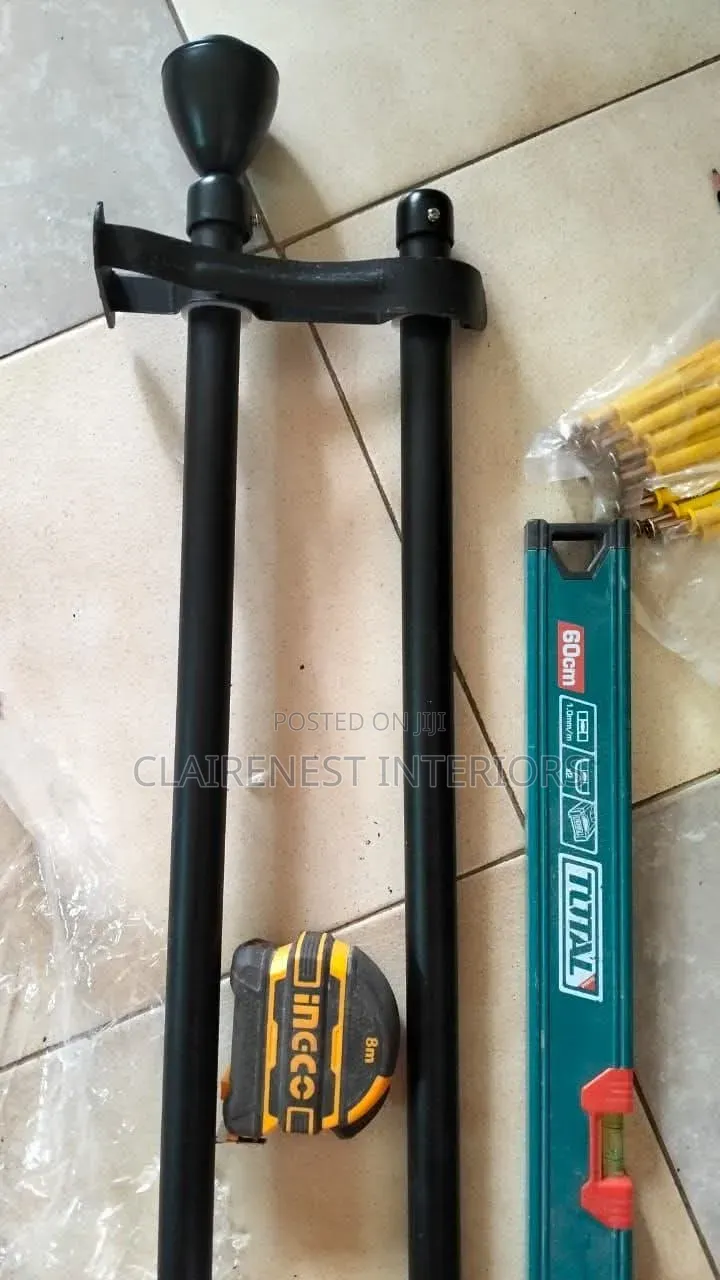 Strong  Coated Black Curtain Rods for Beautiful Draping.