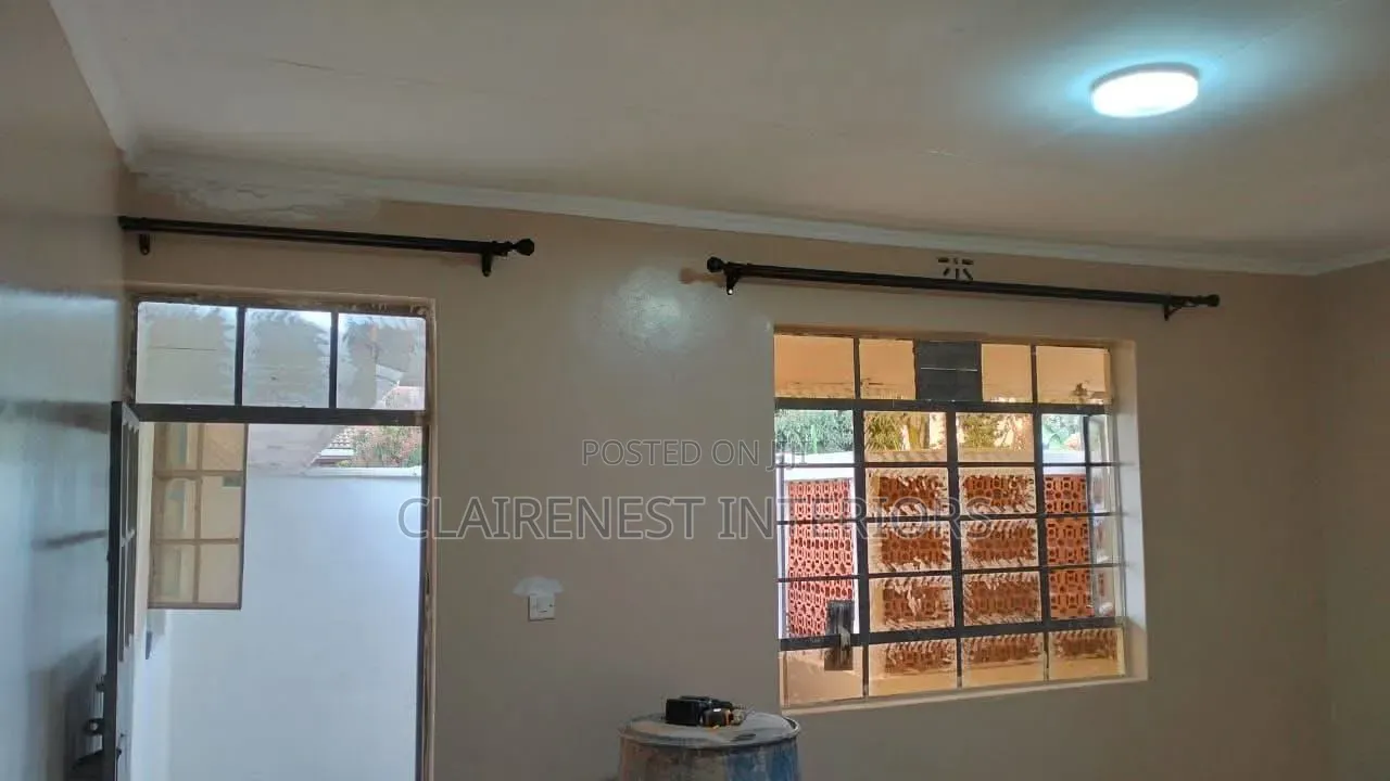 Single and Double Powder Coated Rod Door and Window Rods