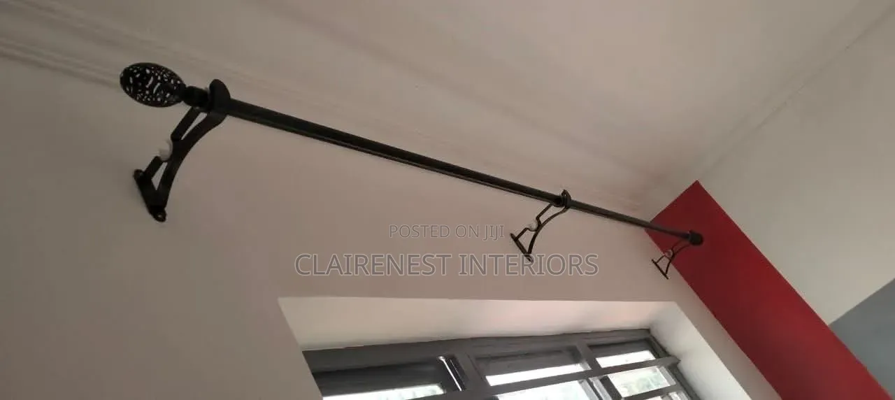 Single and Double Powder Coated Rod Door and Window Rods