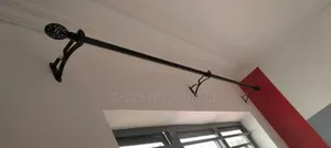 Single and Double Powder Coated Rod Door and Window Rods