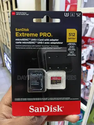 SanDisk Extreme PRO 512GB microSDXC UHS-I Memory Card With SD Adapter.