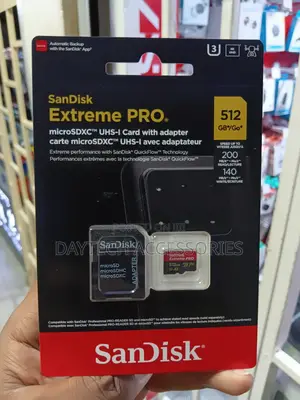 Sandisk Universal 512GB Extreme PRO microSD Memory Card & Adapter.