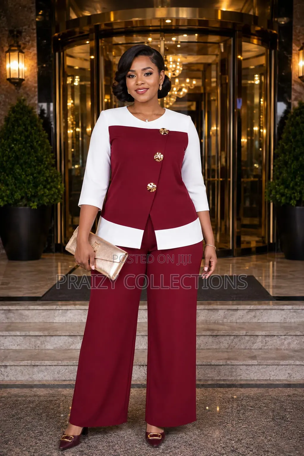 OFFICIAL Women 2pcs SET :Matching Trouser and Top - ORIGINAL QUALITY