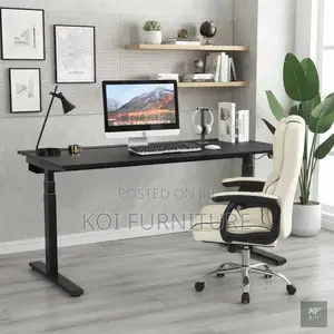 Office Desk; 1.2M Modern Height-Adjustable Standing Office Desk