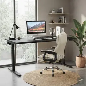 Office Desk; 1.2M Modern Height-Adjustable Standing Office Desk
