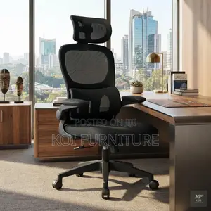 Office Chair; Orthopedic Office Chair With Flip Armrests