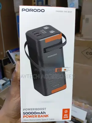 Porodo Power Boost Power Bank 50000mAh - Black