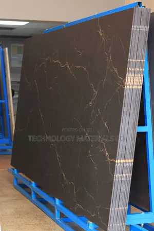 Rafal Black Sintered Stone Slab | Premium Black Marble-Look Finish
