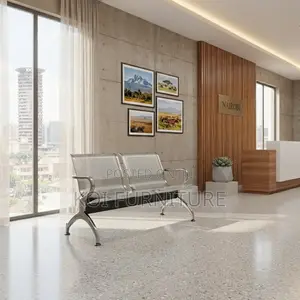 Office Benches; Two Seaters Metallic Reception Suite Office Bench