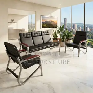 Office Sofa; Five Seaters Modern Office Visitors Recption Sofa Set
