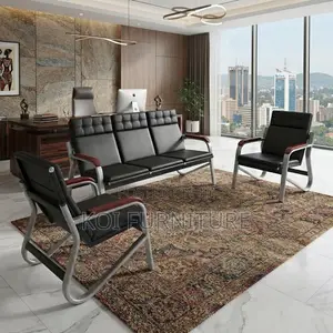 Office Sofa; Five Seaters Modern Office Visitors Recption Sofa Set