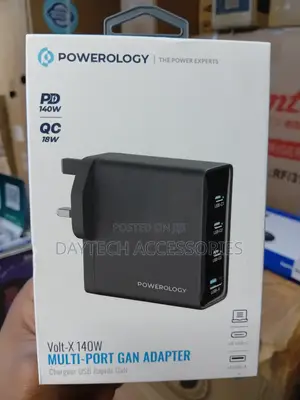 Powerology Volt-X 140W GaN Fast Charger.