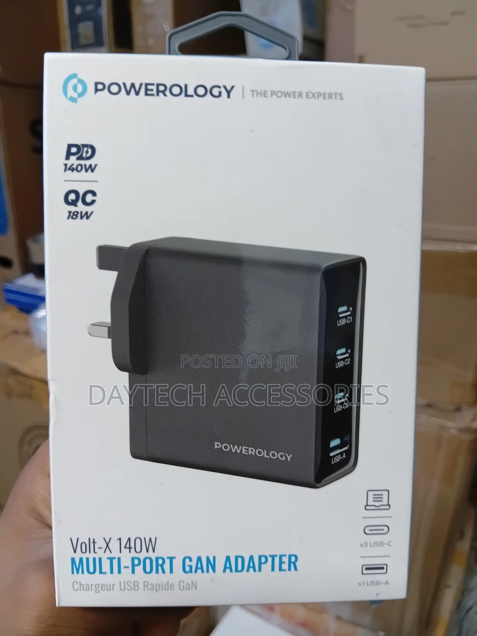 Powerology Volt-X 140W GaN Fast Charger.