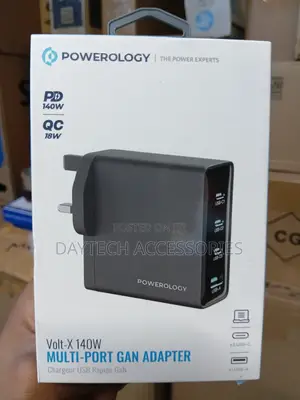 Powerology Volt-X 140W GaN Fast Charger.