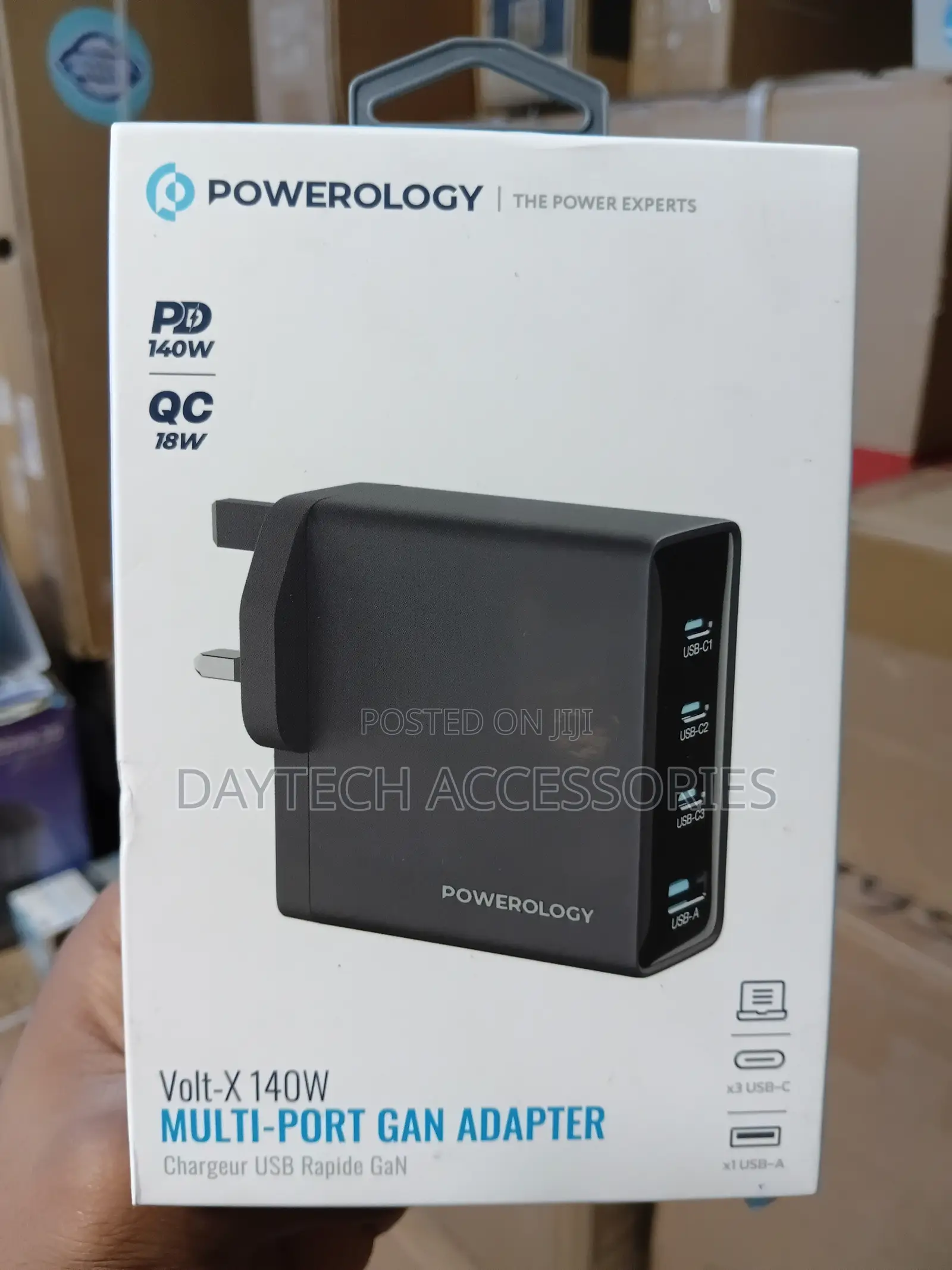 Powerology Voltflow GaN Wall Charger PD 140W