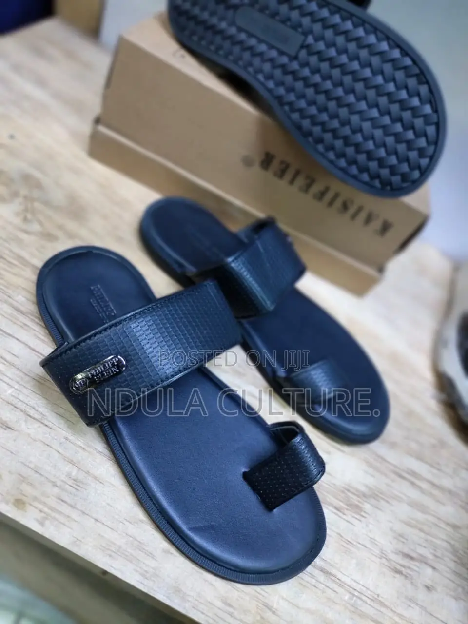 Phillip Plein Loop Toe and Slip on Sandals