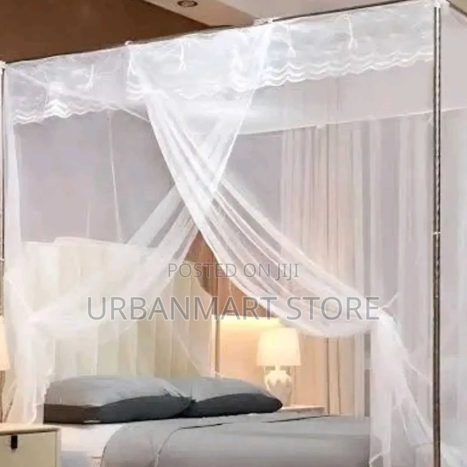 Brand New 5×6 Four Stand Mosquito Net – Strong Supportive Frame