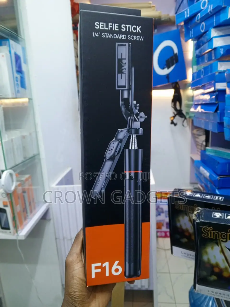 F16 Long Selfie Stick Tripod Stand 1.7M Adjustable Phone Holder