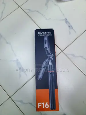 F16 1.7M Extendable Selfie Stick Tripod With Phone Holder & 1/4" Mount