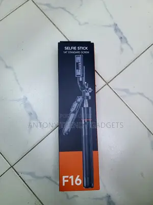 F16 1.7M Extendable Selfie Stick Tripod With Phone Holder & 1/4" Mount