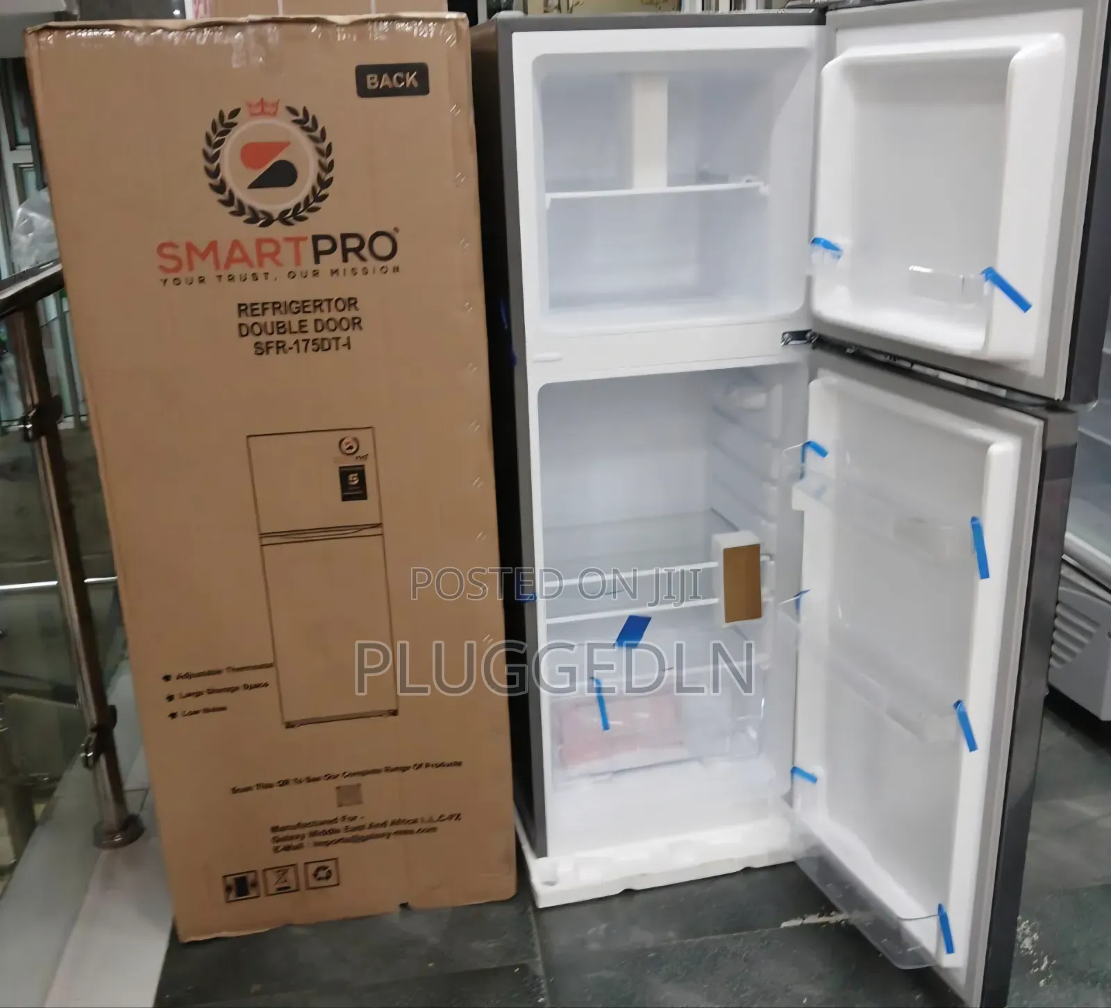 Smartpro 138L Double Door Direct Cool Refrigerator