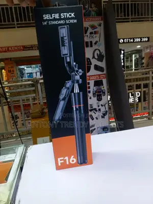 F16 Long Selfie Stick Tripod Stand 1.7M 360° Rotating Phone Holder