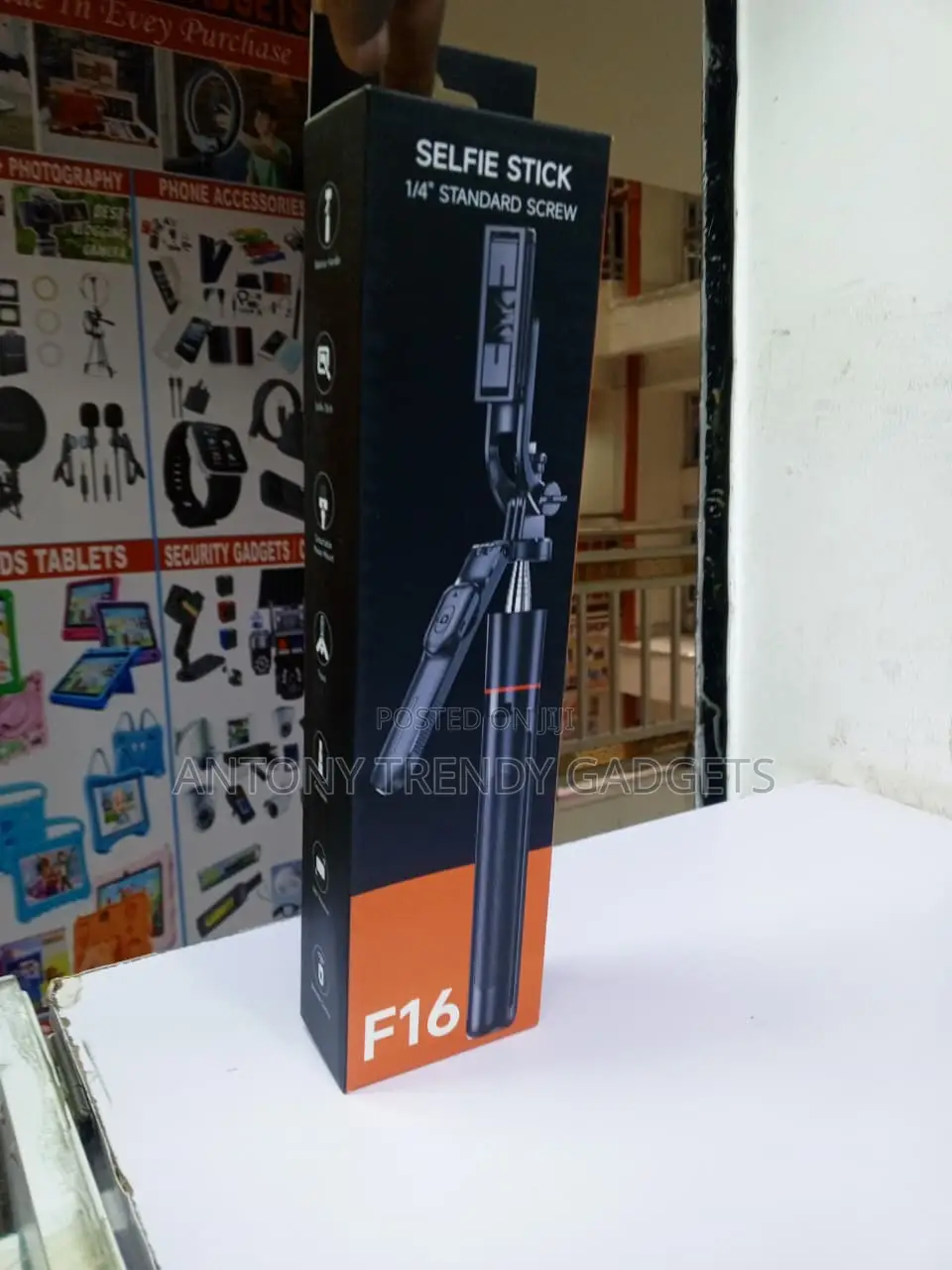 F16 Adjustable 1.7M Selfie Stick Tripod Stand for Phone & Camera