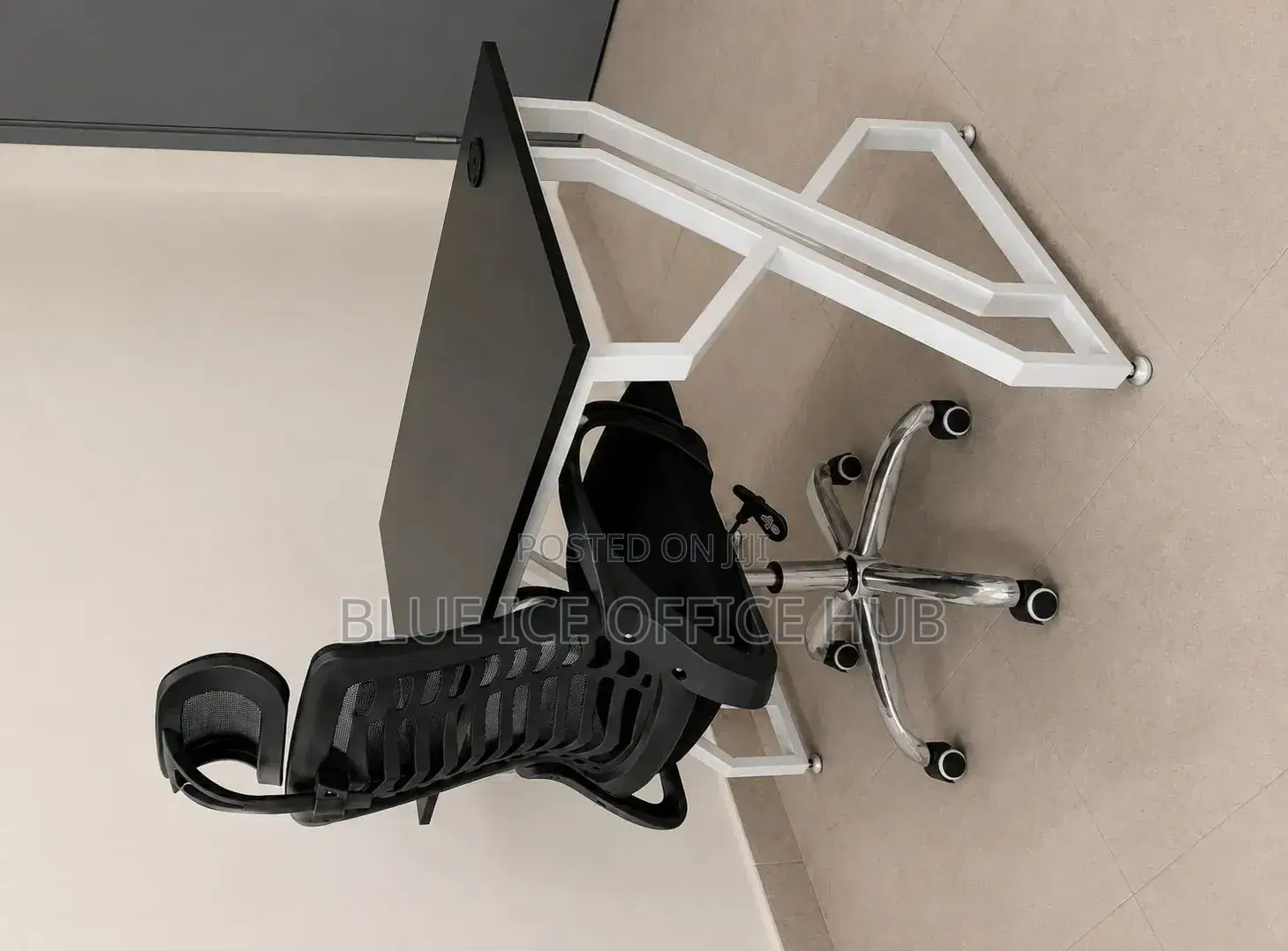Modern Office Desk & Ergonomic Mesh Chair Set