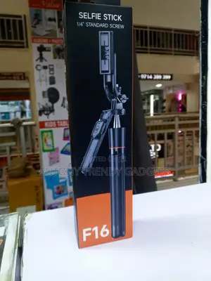 F16 360° Rotating Selfie Stick Tripod With 1/4" Screw Phone Holder