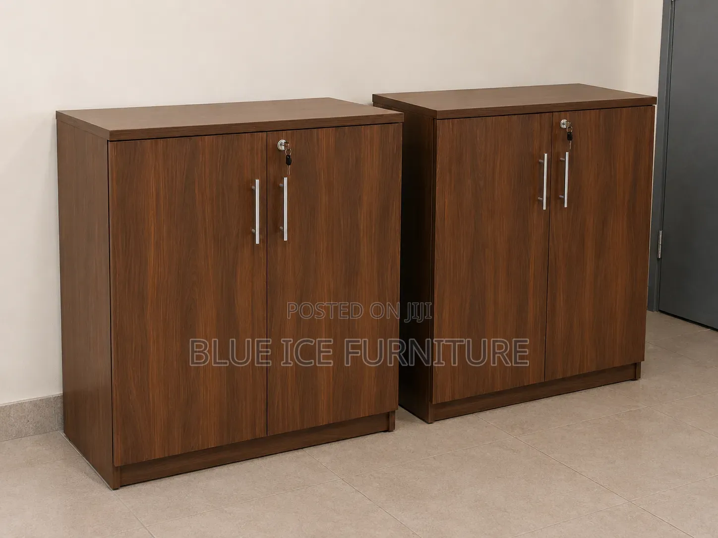 Lockable Wooden Filing & Document Cabinet