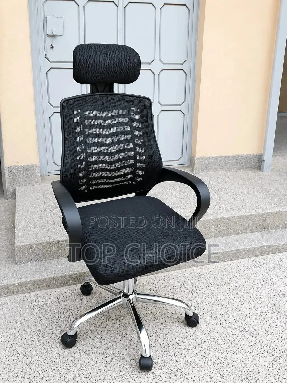Headrest Office Chair , Ergonomic Mesh Chairs