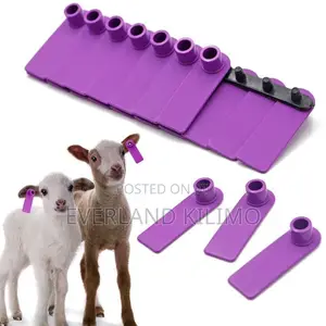 Slim Laser Printable Ear Tags for Goats - Plain Purple