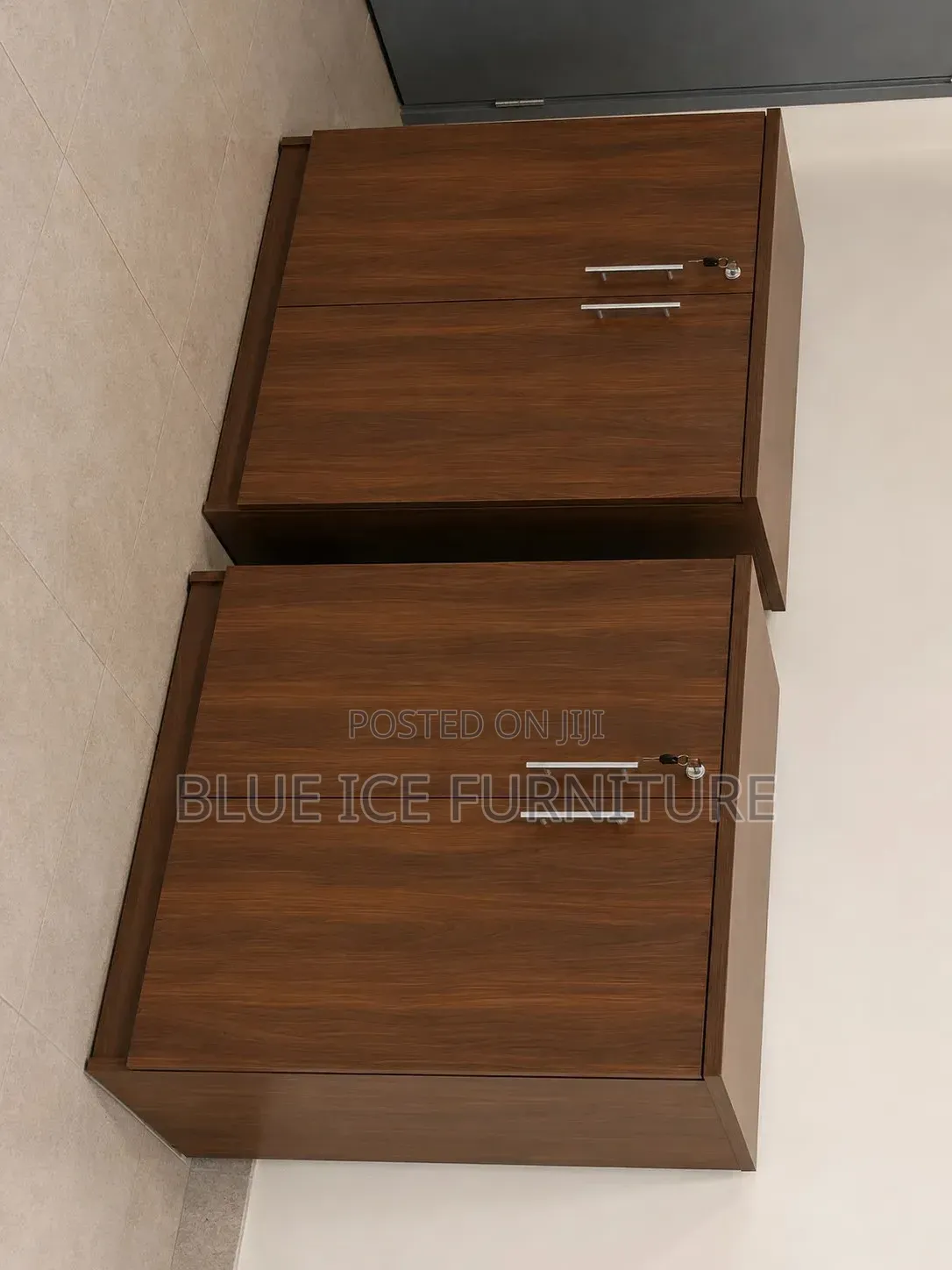 Lockable Wooden Filing & Document Cabinet