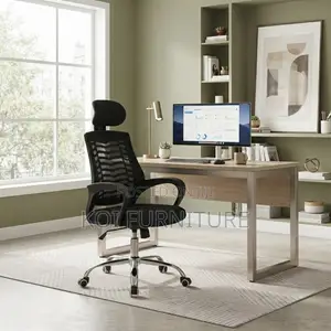 Office Chairs; Clerical Adjustable Headrest Office Fabric Seat