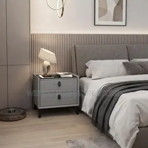 Two Drawers Bedside Cabinet With Wireless Charger