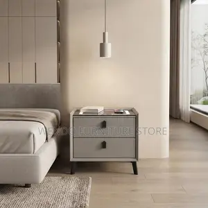 Two Drawers Bedside Cabinet With Wireless Charger