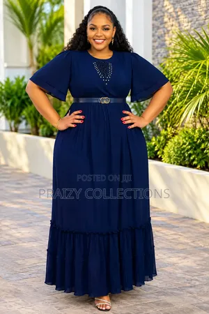 Classic Chiffon Maxi Pleated Dress