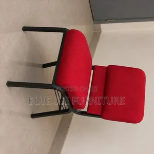 Red Padded Upholstered Church & Conference Chair