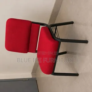 Red Padded Upholstered Church & Conference Chair