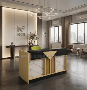 Reception Table; 1600MM Golden Brown Reception Table