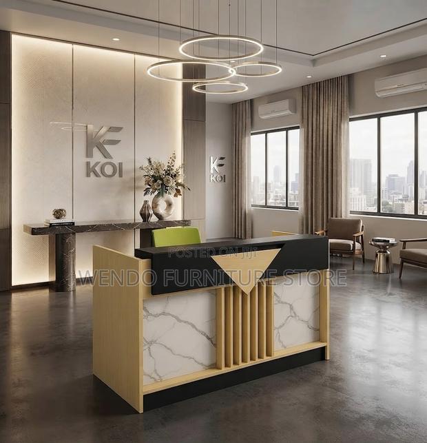 Reception Table; 1600MM Golden Brown Reception Table